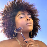 Beauty Strike Amethyst Roller + Gua Sha Set